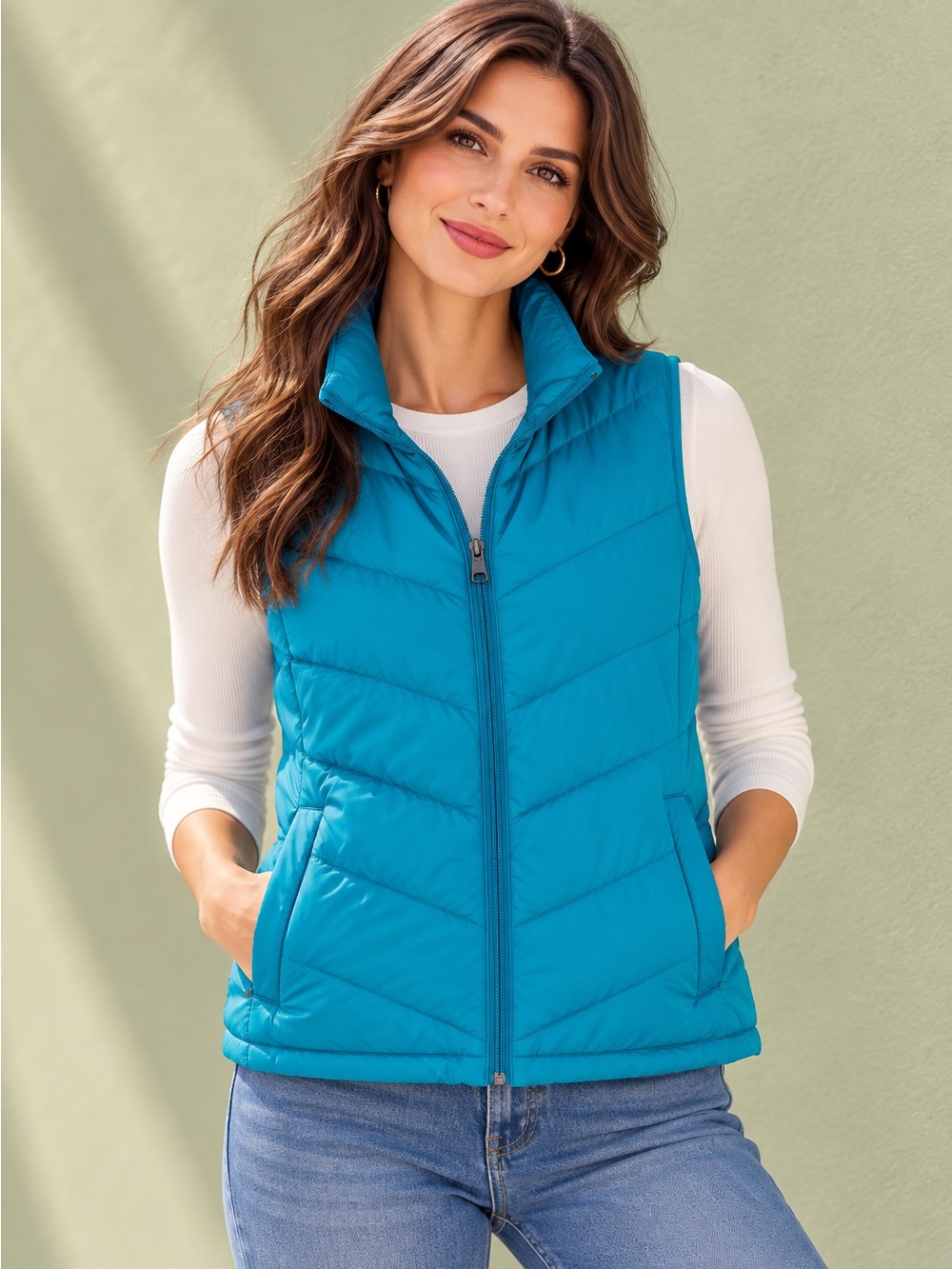 🎉5 for $45🎉 NWT Lands end vest jacket size M